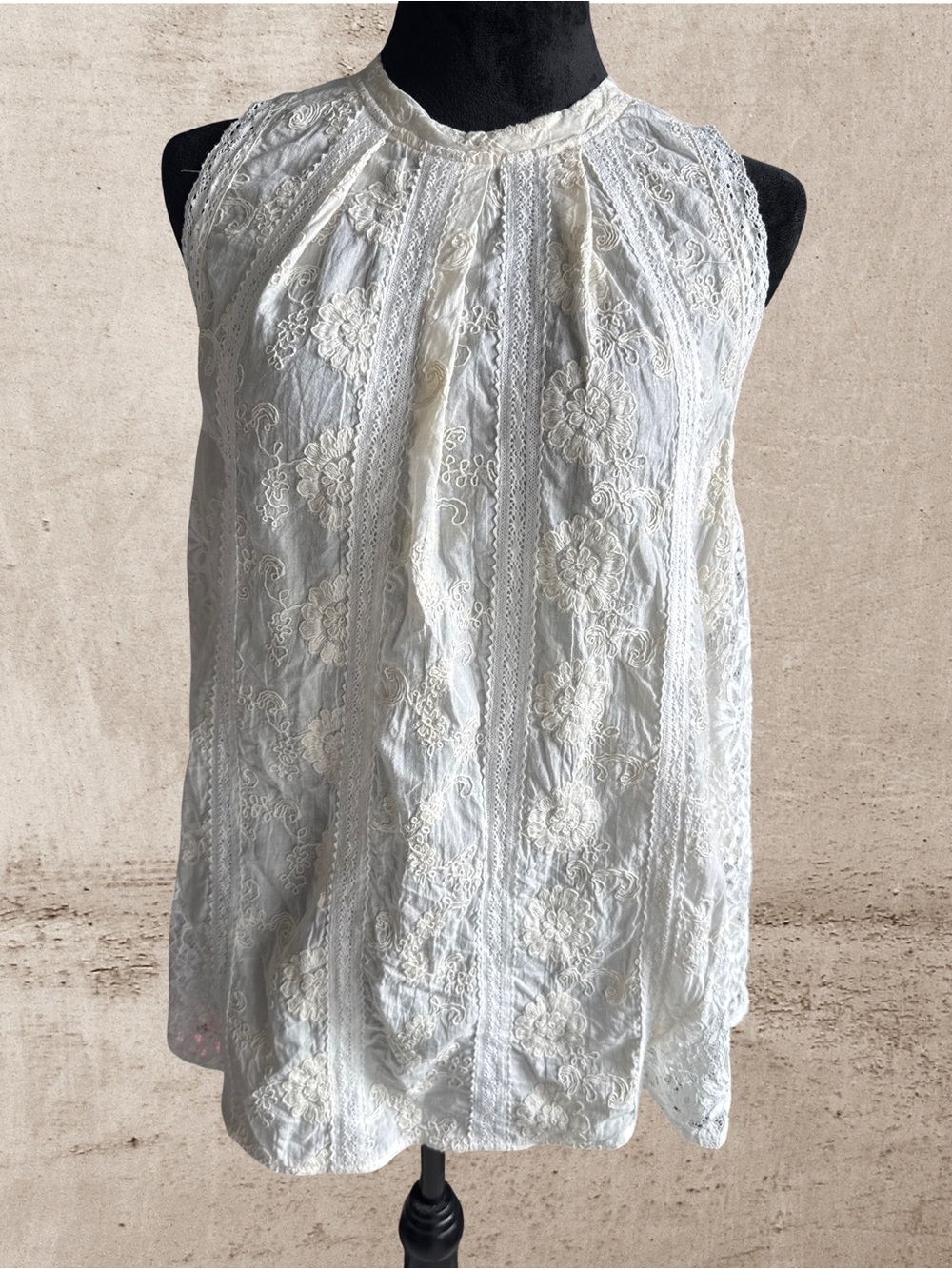 POL Ivory Lace Halter Camisole